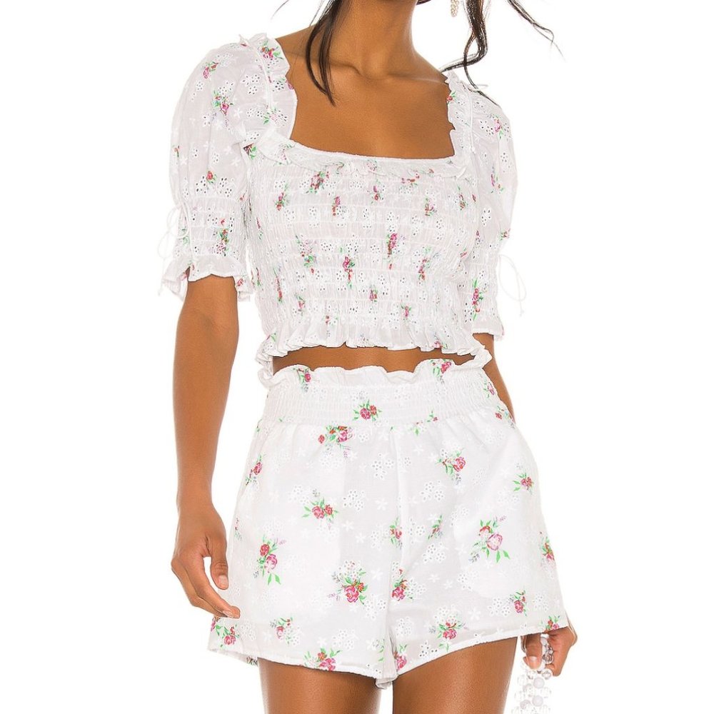 For Love & Lemons White Eyelet Set